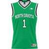 #1 North Dakota GameDay Greats Lightweight Basketball Jersey - Green - Side View