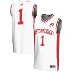 #1 Western Kentucky Hilltoppers GameDay Greats Lightweight Basketball Jersey - White - Front View
