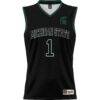 #1 Michigan State Spartans GameDay Greats Youth Lightweight Basketball Jersey - Black - Side View