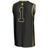 #1 North Carolina A&T Aggies GameDay Greats Youth Lightweight Basketball Jersey - Black - Detail View