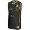 #1 North Carolina A&T Aggies GameDay Greats Youth Lightweight Basketball Jersey - Black - Side View