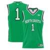 #1 North Dakota GameDay Greats Youth Lightweight Basketball Jersey - Green - Front View