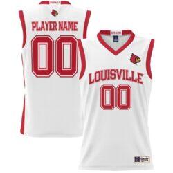 Louisville Cardinals GameDay Greats Unisex Lightweight NIL Pick-A-Player Men's Basketball Jersey - White - Front View