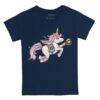 New York Yankees Tiny Turnip Youth Unicorn T-Shirt - Navy - Side View