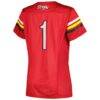 #1 Maryland Terrapins Under Armour Women's Replica Football Jersey - Red - Detail View