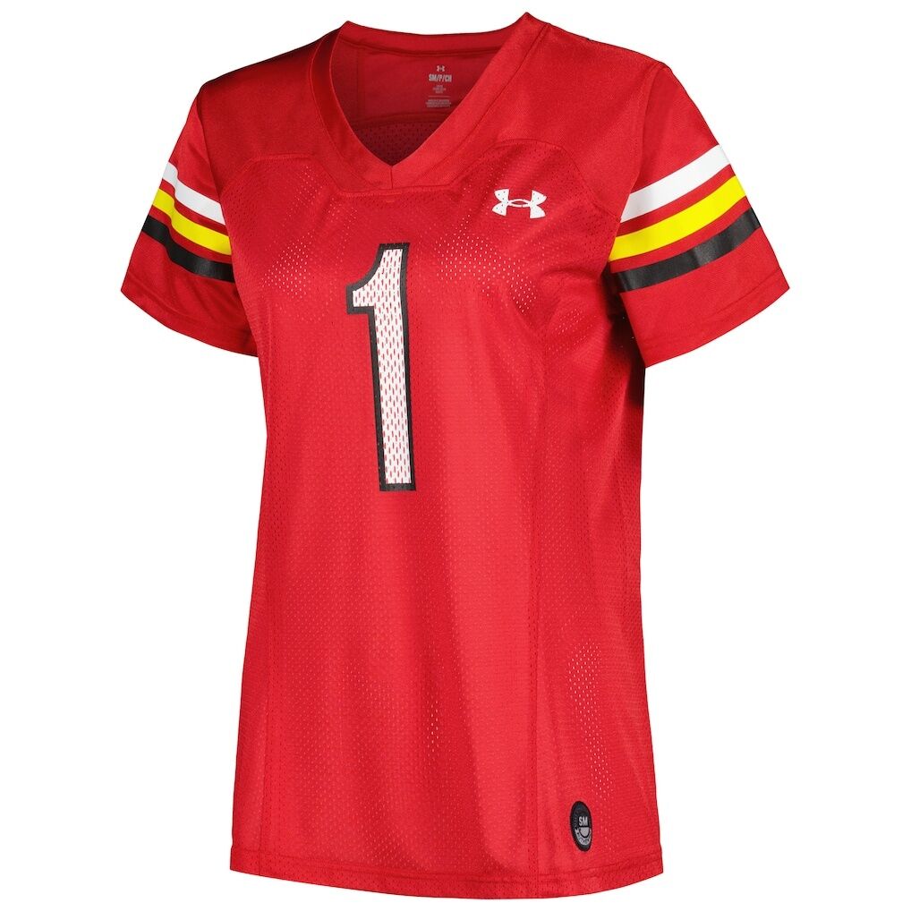 #1 Maryland Terrapins Under Armour Women's Replica Football Jersey