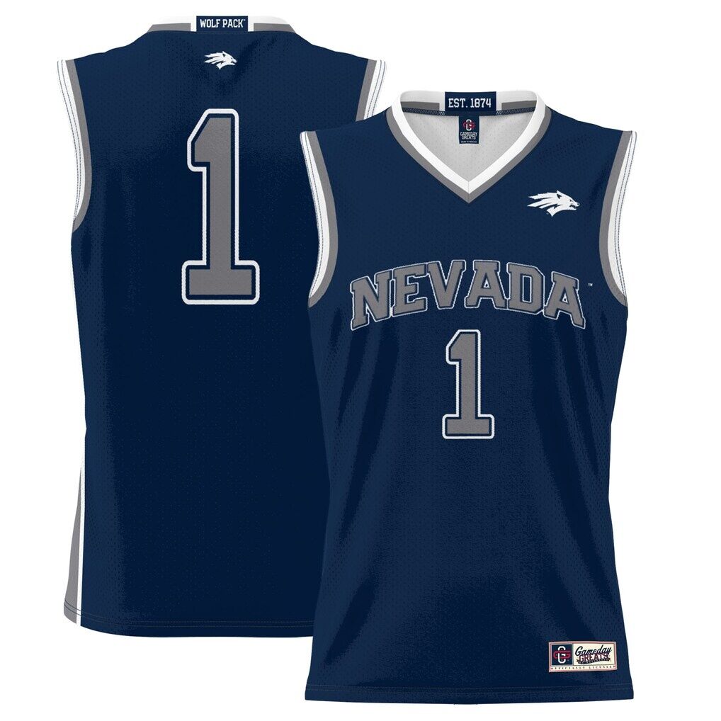 #1  Nevada Wolf Pack GameDay Greats  Lightweight Basketball Jersey