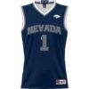 #1 Nevada Wolf Pack GameDay Greats Lightweight Basketball Jersey - Navy - Side View