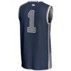 #1 Nevada Wolf Pack GameDay Greats Youth Lightweight Basketball Jersey - Navy - Detail View