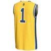 #1 North Carolina A&T Aggies GameDay Greats Youth Lightweight Basketball Jersey - Gold - Detail View
