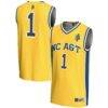 #1 North Carolina A&T Aggies GameDay Greats Youth Lightweight Basketball Jersey - Gold - Front View
