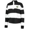 Portland Timbers Antigua Women's Radical Rugby Stripe Long Sleeve T-Shirt - White - Front View