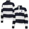 Sporting Kansas City Antigua Women's Radical Rugby Stripe Long Sleeve T-Shirt - White - Front View