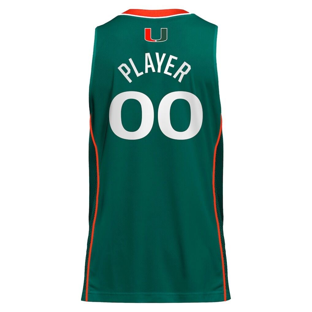 Miami Hurricanes adidas Unisex Pick-A-Player NIL Men's Basketball Jersey