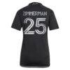 Walker Zimmerman Nashville SC adidas Women's 2023 Man In Black Kit Replica Player Jersey - Black - Detail View