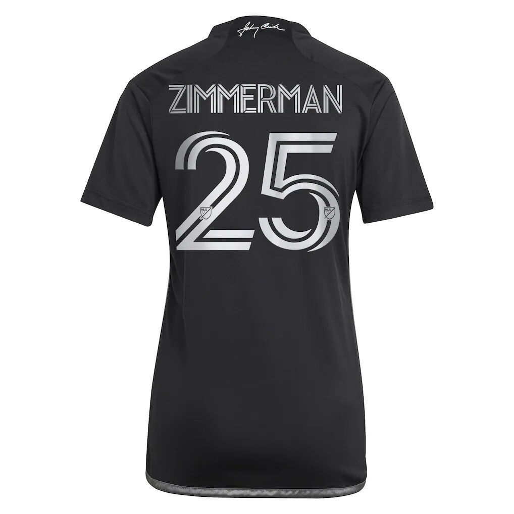 Walker Zimmerman Nashville SC adidas Women's 2023 Man In Black Kit Replica Player Jersey