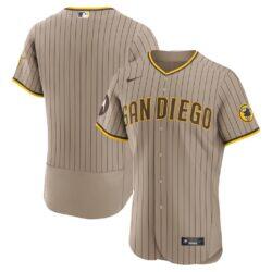 San Diego Padres Nike Alternate Sponsor Patch Authentic Jersey - Khaki