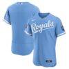 Kansas City Royals Nike Alternate Sponsor Patch Authentic Jersey - - Front View