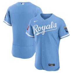Kansas City Royals Nike Alternate Sponsor Patch Authentic Jersey - - Front View