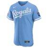 Kansas City Royals Nike Alternate Sponsor Patch Authentic Jersey - - Side View