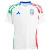 Italy National Team adidas Youth 2024 Away Replica Jersey - White - Side View