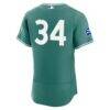 David Ortiz Boston Red Sox Nike City Connect Authentic Carry-Over Jersey with Sponsor Patch - Green - Side View