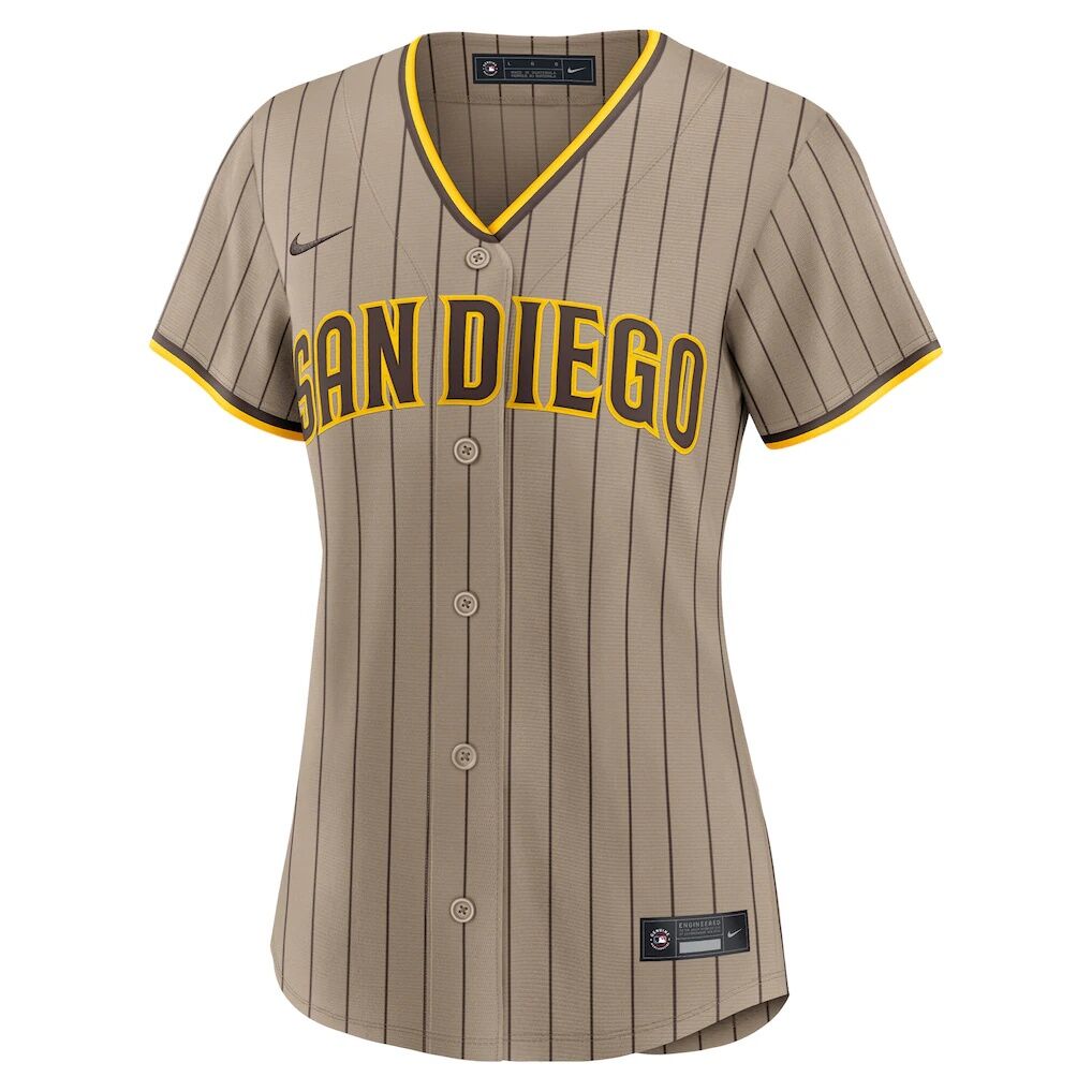 San Diego Padres Nike Women's Alternate Replica Jersey - Sand