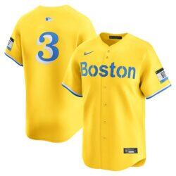 Ceddanne Rafaela Boston Red Sox Nike Alternate Limited Jersey - Gold - Front View