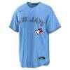 Vladimir Guerrero Jr. Toronto Blue Jays Nike Replica Jersey - Light Blue - Side View