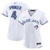 George Springer Toronto Blue Jays Nike Women's Home Replica Jersey - White - Front View