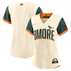 Baltimore Orioles Nike Women's 2026 City Connect Stadium Jersey - Cream - Front View