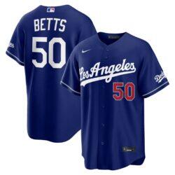 Mookie Betts Los Angeles Dodgers Nike Alternate Stadium Jersey - - Front View