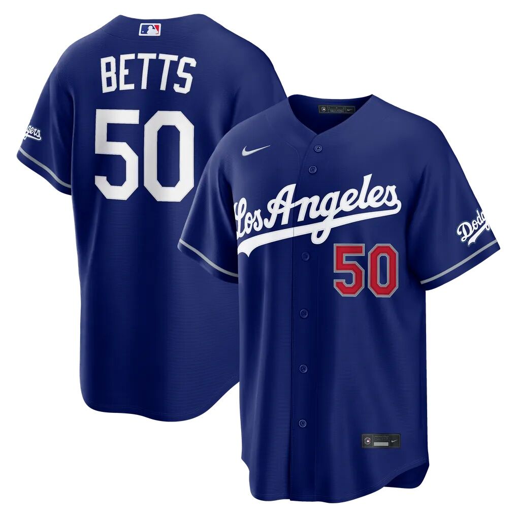 Mookie Betts Los Angeles Dodgers Nike Alternate Stadium Jersey - Royal
