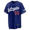 Mookie Betts Los Angeles Dodgers Nike Alternate Stadium Jersey - - Side View