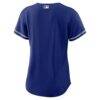 Los Angeles Dodgers Nike Women's Alternate Replica Jersey - Royal - Detail View