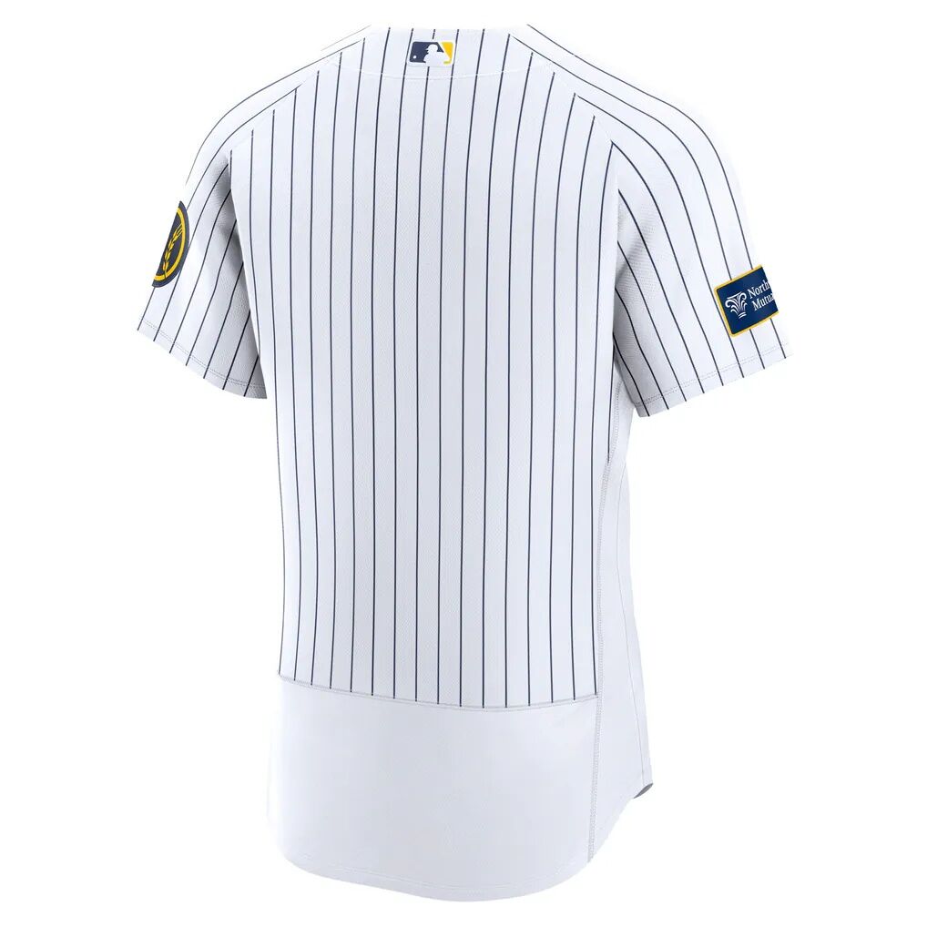 Milwaukee Brewers Nike Alternate Sponsor Patch Authentic Jersey