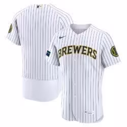 Milwaukee Brewers Nike Alternate Sponsor Patch Authentic Jersey