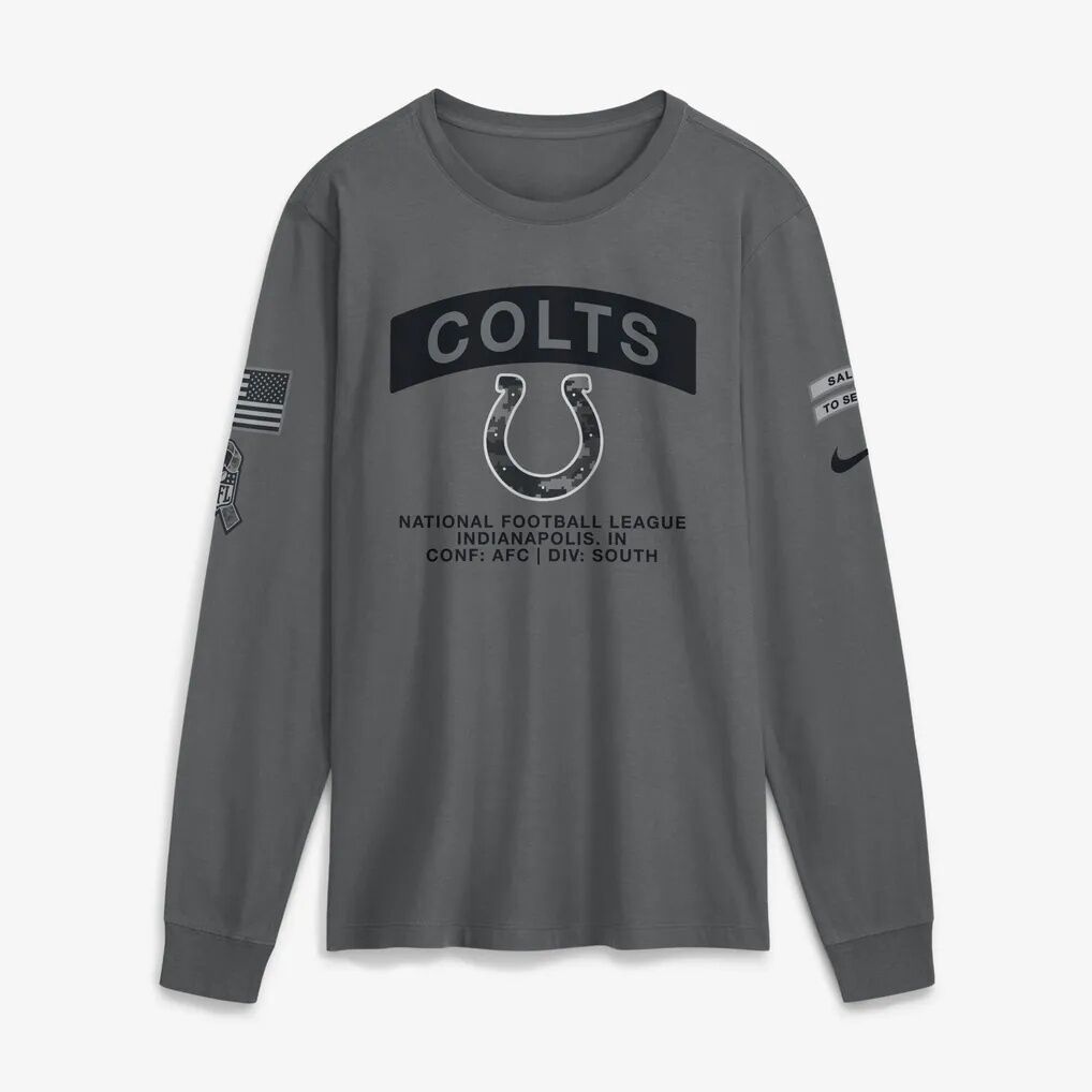 Indianapolis Colts Nike 2026 Salute to Service Long Sleeve T-Shirt