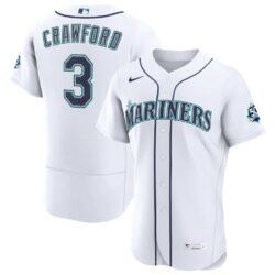 J.P. Crawford Seattle Mariners Nike Home 50th Season Authentic Jersey