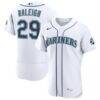 Cal Raleigh Seattle Mariners Nike Home 50th Season Authentic Jersey - White - Front View