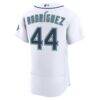 Julio Rodriguez Seattle Mariners Nike Home 50th Season Authentic Jersey - White - Detail View