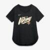 Minnesota Vikings Nike Women's Primetime Tri-Blend T-Shirt - Black - Alt1