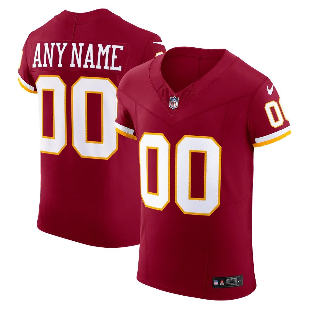 Washington Commanders Nike Vapor F.U.S.E. Elite Custom Jersey - Burgundy
