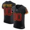 Washington Commanders Nike Alternate Vapor F.U.S.E. Elite Custom Jersey - Black - Front View