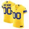 Los Angeles Rams Nike Classic Sol Vapor F.U.S.E. Elite Custom Jersey - - Front View