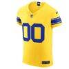 Los Angeles Rams Nike Classic Sol Vapor F.U.S.E. Elite Custom Jersey - - Side View