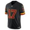 Terry McLaurin Washington Commanders Nike Alternate Vapor F.U.S.E. Stitched Limited Jersey - Black - Side View