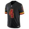 Frankie Luvu Washington Commanders Nike Alternate Vapor F.U.S.E. Stitched Limited Jersey - Black - Side View
