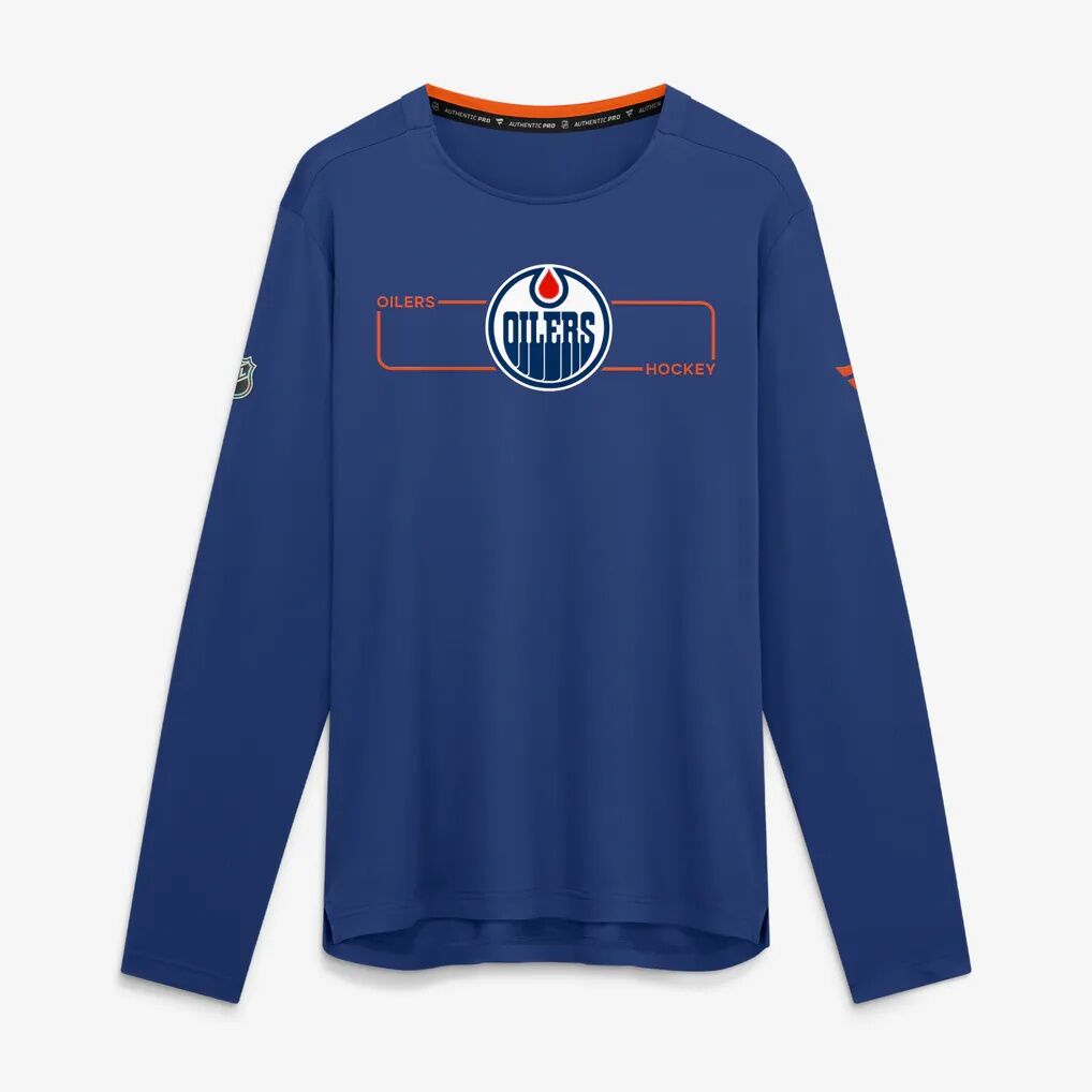 Edmonton Oilers Fashion7 Authentic Pro Rink Tech Long Sleeve T-Shirt - Royal