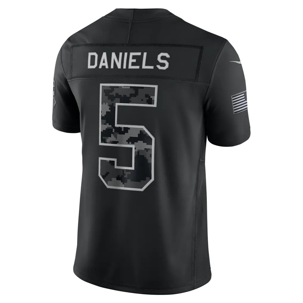 Jayden Daniels Washington Commanders Nike 2026 Salute to Service Stitched Limited Jersey